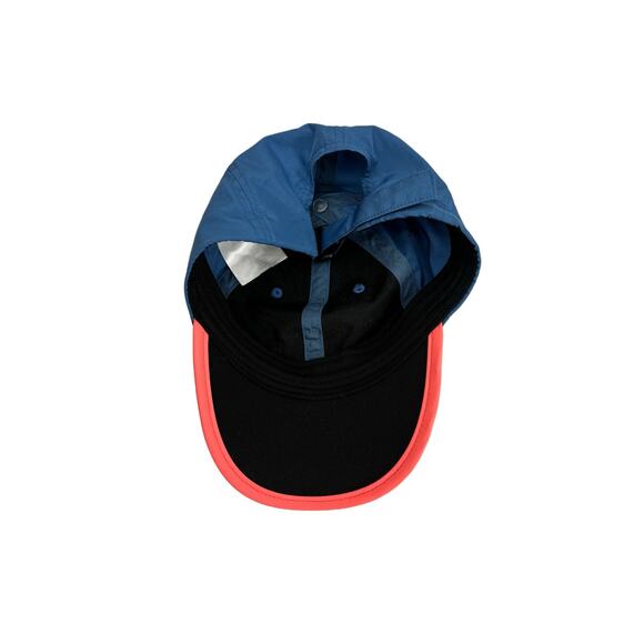 Asics Hat Unisex OSFA Performance Cap Blue Coral Adjustable Strap Outdoor Sports - Picture 3 of 5